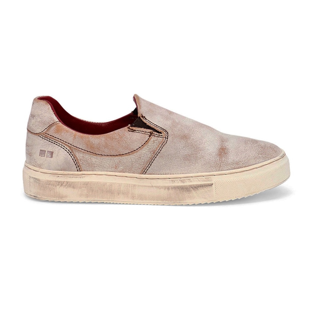Bed Stu Hermione Silver Slip-On Sneakers